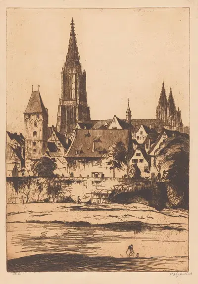 Ulm by Виллем Адрианус Грондхаут, 1888-1934 — digital art print download