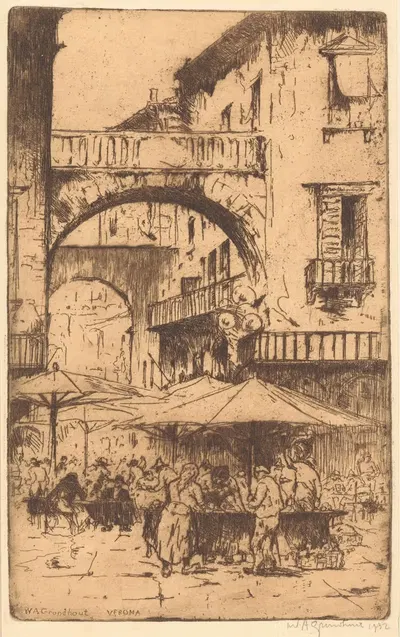 Верона by Виллем Адрианус Грондхаут, 1932 — digital art print download
