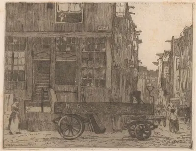 Званенбургвал в Амстердаме by Виллем Адрианус Грондхаут, 1911 — digital art print download