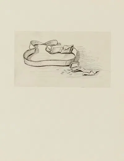 Пояс Клубина – неиспользованный рисунок by Ахилле Гранчи-Тейлор, 1920-1921 — digital art print download
