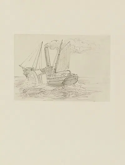 Ла Дюранд – неиспользованный рисунок by Ахилле Гранчи-Тейлор, 1920-1921 — digital art print download