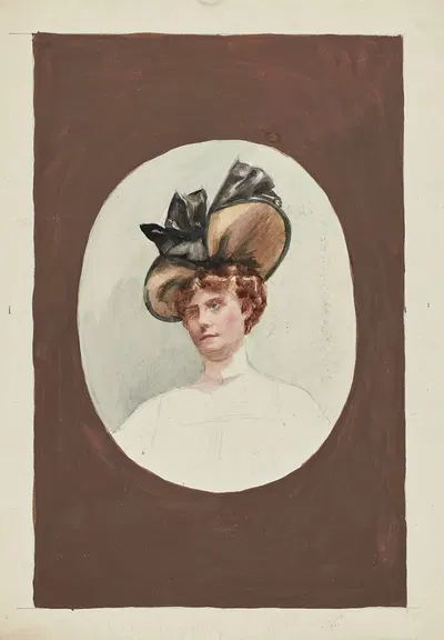 Dessin de mode by Cécile Kahn, 1900-1905 — digital art print download