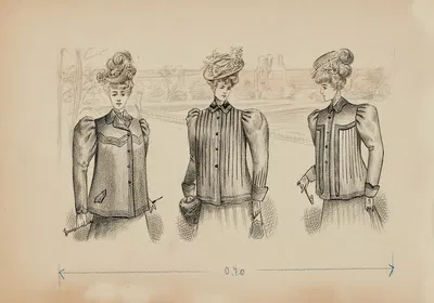 Dessin de mode by Cécile Kahn, 1900-1905 — digital art print download