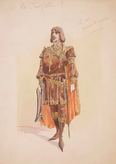 Пророк – двенадцать макетов костюмов by Шарль Бету, 1903 — digital art print download