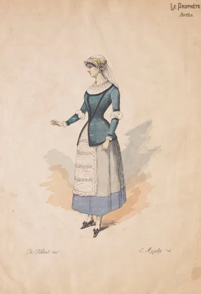 Le prophète – douze maquettes de costumes by Charles Bétout, 1903 — digital art print download