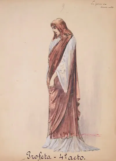 Пророк – двенадцать макетов костюмов by Шарль Бету, 1903 — digital art print download
