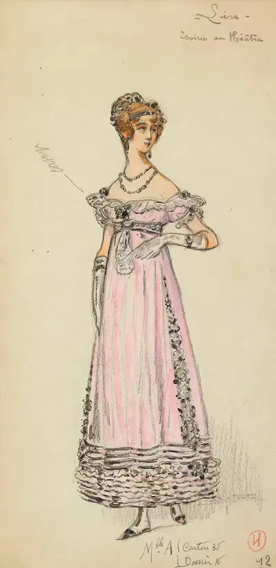 Лиза, вечер в театре by Шарль Бету, 1933 — digital art print download
