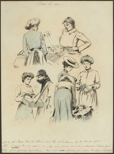 На улице by Фернан Луи Готлоб, 1903 — digital art print download