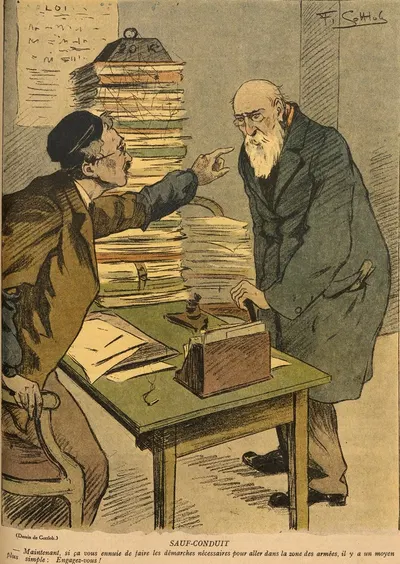 Байонета – пропуск by Фернан Луи Готлоб, 1918 — digital art print download