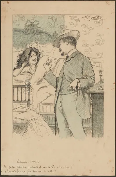 На следующий день после свадьбы by Фернан Луи Готлоб, 1904 — digital art print download