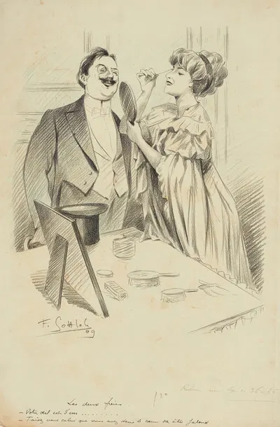 Два брата by Фернан Луи Готлоб, 1909 — digital art print download