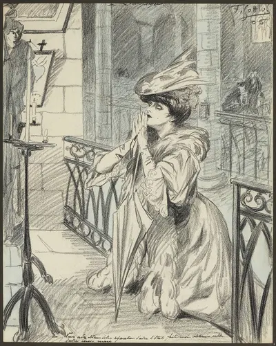 Просьба by Фернан Луи Готлоб, 1906 — digital art print download
