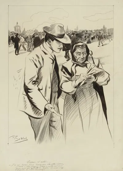 Трубка и дно by Фернан Луи Готлоб, 1905 — digital art print download