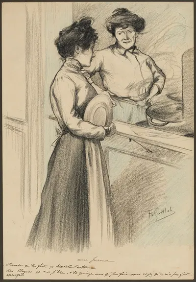 Доказательство by Фернан Луи Готлоб, 1904 — digital art print download