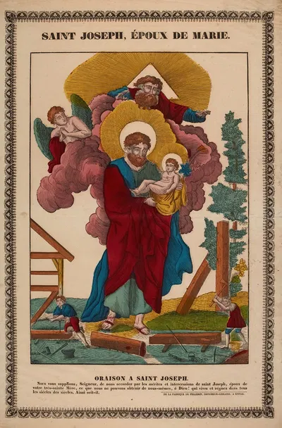 Saint Joseph, époux de Marie by Jean-Charles Pellerin — digital art print download