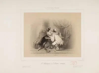 Шампанское и любовь by Жозеф Бетанье — digital art print download