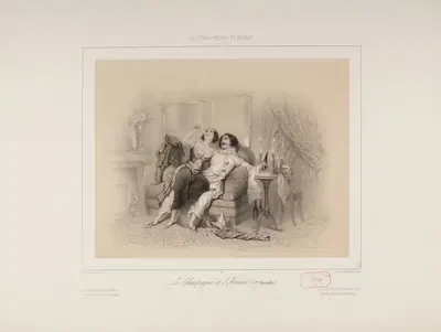 Le Champagne et l'Amour by Joseph Betannier — digital art print download