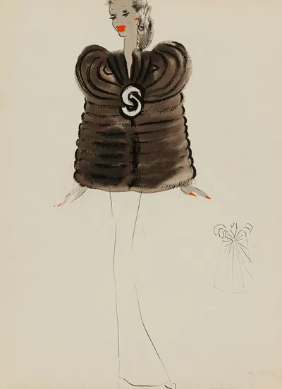 Кап Брюн с работой в полосах by М. П. Левен, 1938 — digital art print download