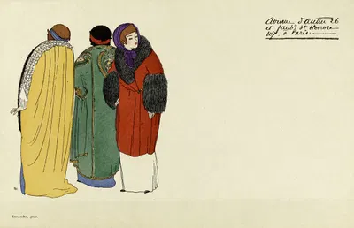 Рекламная открытка, иллюстрированная домом Пуаре by Поль Ириб, 1908 — digital art print download