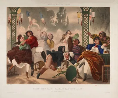 Musée de mœurs en actions 24 C’est bien fait Fallait pas qu’y aille by Philippe-Jacques Linder — digital art print download