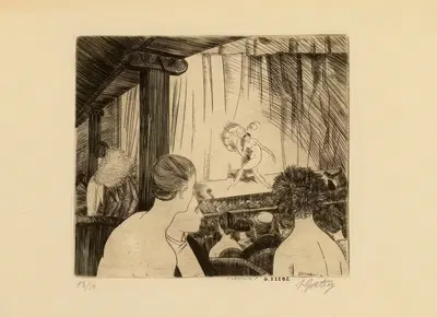 В музыкальном зале: танцовщица by Пьер Гатье, 1923 — digital art print download