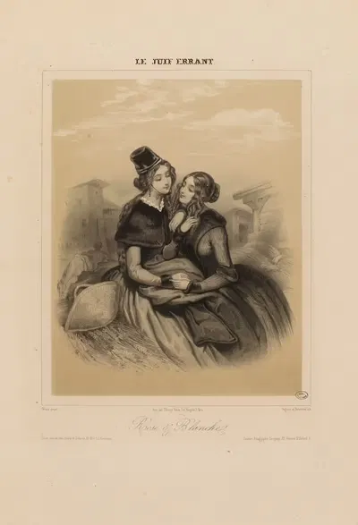Роза и Белая by Пьер-Нюма Бассаж, 1835-1865 — digital art print download