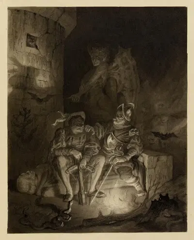 Два стрелка by Виктор Массон, 1868 — digital art print download