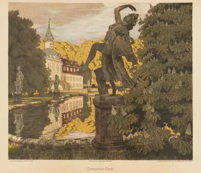 Einsamer Park by Walter Georgi — digital art print download