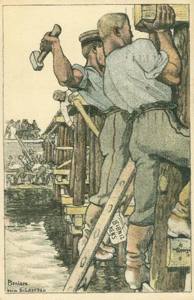 Художникская открытка by Уолтер Георги, 1915 — digital art print download