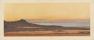 Crépuscule à Erquy (Côtes-du-Nord) by Amédée Joyau, 1898-1899 — digital art print download