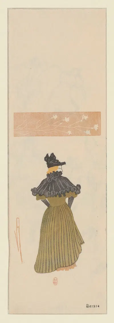 Femme avec pèlerine by Amédée Joyau, 1895 — digital art print download