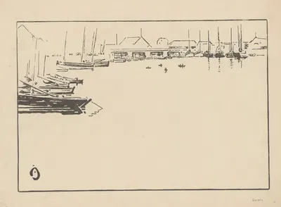L'Avant-port des Sables d'Olonne by Amédée Joyau, 1904-1905 — digital art print download