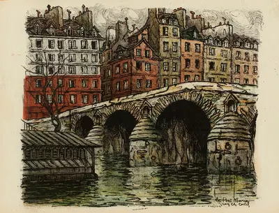 Мост Марии by Жан-Шарль Контель, 1921 — digital art print download
