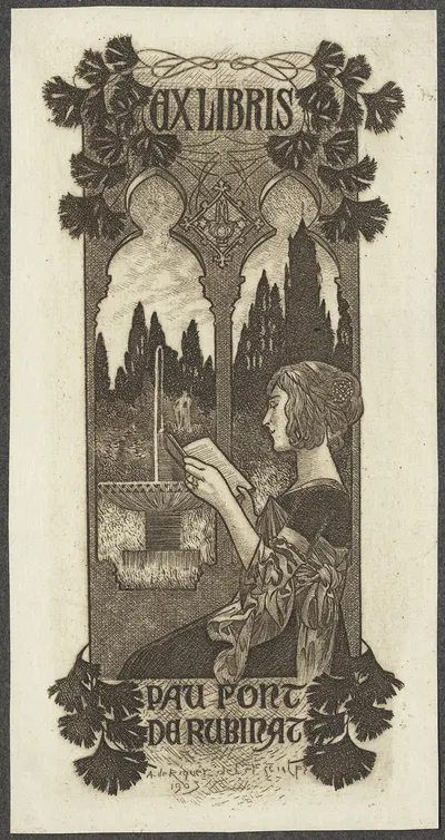 Пау Фонт де Рубина by Александр де Рикер, 1903 — digital art print download