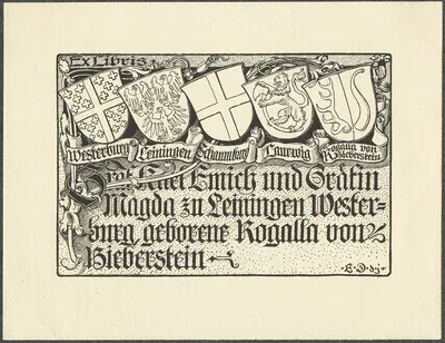 Карл Эмих, графиня Лейнинген-Вестербург by Бернхард Вениг, 1901 — digital art print download