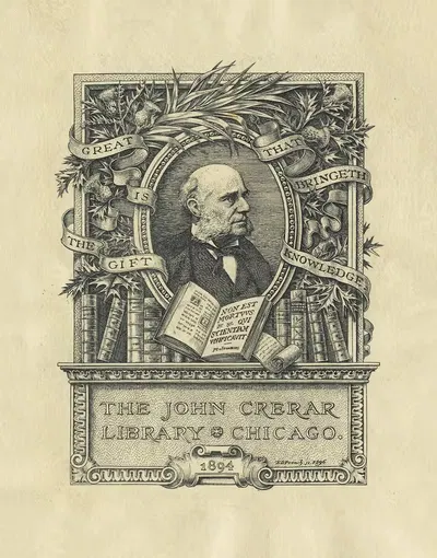 Библиотека Джона Креара by Эдвин Дэвис Френч, 1896 — digital art print download