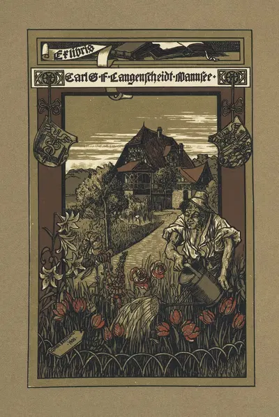 Карл Г. Ф. Лангеншейдт by Георг Барлозиус, 1900 — digital art print download