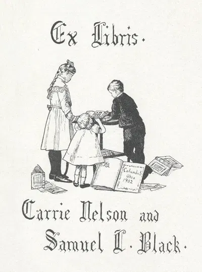 Carrie Nelson and Samuel L. Black by Mary J. Schultz, 1902 — digital art print download
