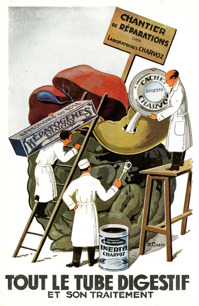 Tout le tube digestif et son traitement by A. Bazin, 1910-1950 — digital art print download