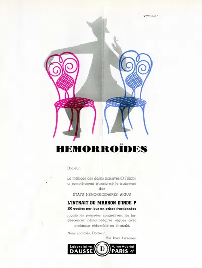 Hémorroïdes by Bernadac, 1910-1950 — digital art print download