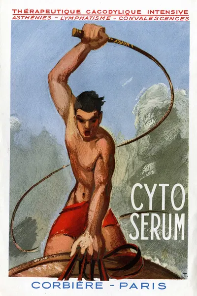 Cyto serum, sérum anti-asthmatique by Laboratoires pharmaceutiques Corbière, 1910-1950 — digital art print download