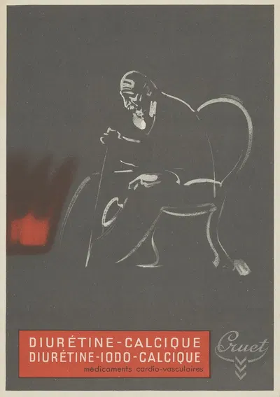 Diurétine-calcique, Diurétine-iodo-calcique by Cruet, 1910-1950 — digital art print download