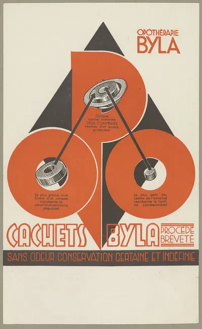 Cachets Byla by Etablissements Byla, 1910-1950 — digital art print download