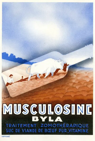 Musculosine Byla by Etablissements Byla, 1910-1950 — digital art print download