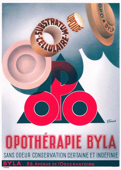 Opothérapie Byla by Etablissements Byla, 1910-1950 — digital art print download