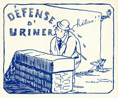 Défense d'uriner by Laboratoire de l'Uroflux, 1910-1950 — digital art print download