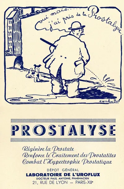 Prostalyse by Laboratoire de l'Uroflux, 1910-1950 — digital art print download