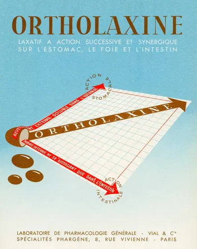 Ortholaxine by Laboratoire de pharmacologie générale, 1910-1950 — digital art print download