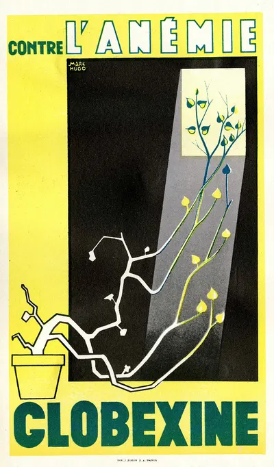 Globexine by Laboratoire des produits Scientia, 1910-1950 — digital art print download