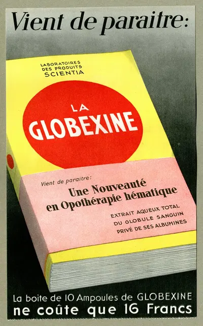 La Globexine by Laboratoire des produits Scientia, 1910-1950 — digital art print download